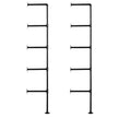 VEVOR Industrial Pipe Shelf 5 Tier 2PCS 9.84in W Wall-Mount Planks NOT Included