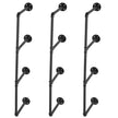 VEVOR Industrial Pipe Shelf 4 Tier 3PCS 11.8in W Wall-Mount Planks NOT Included