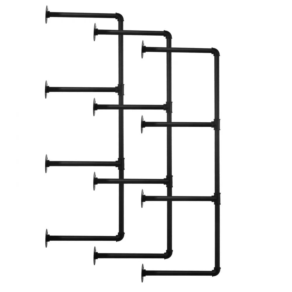 VEVOR Industrial Pipe Shelf 4 Tier 3PCS 11.8in W Wall-Mount Planks NOT Included