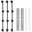 VEVOR Industrial Pipe Shelf 4 Tier 3PCS 11.8in W Wall-Mount Planks NOT Included