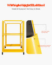 VEVOR 6ft Scaffolding Safety Guard Rail System For Baker Scaffolding Yellow
