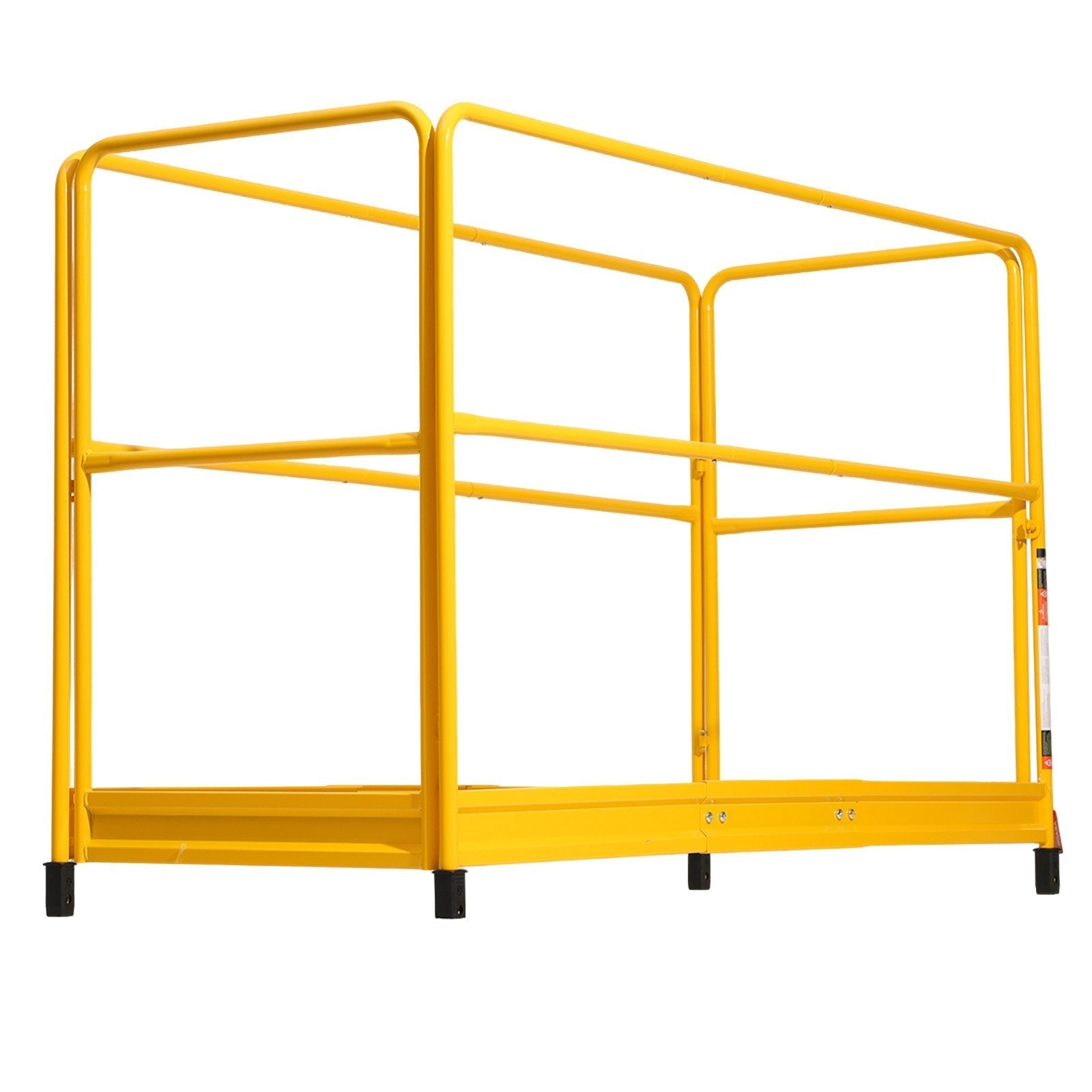 VEVOR 6ft Scaffolding Safety Guard Rail System For Baker Scaffolding Yellow