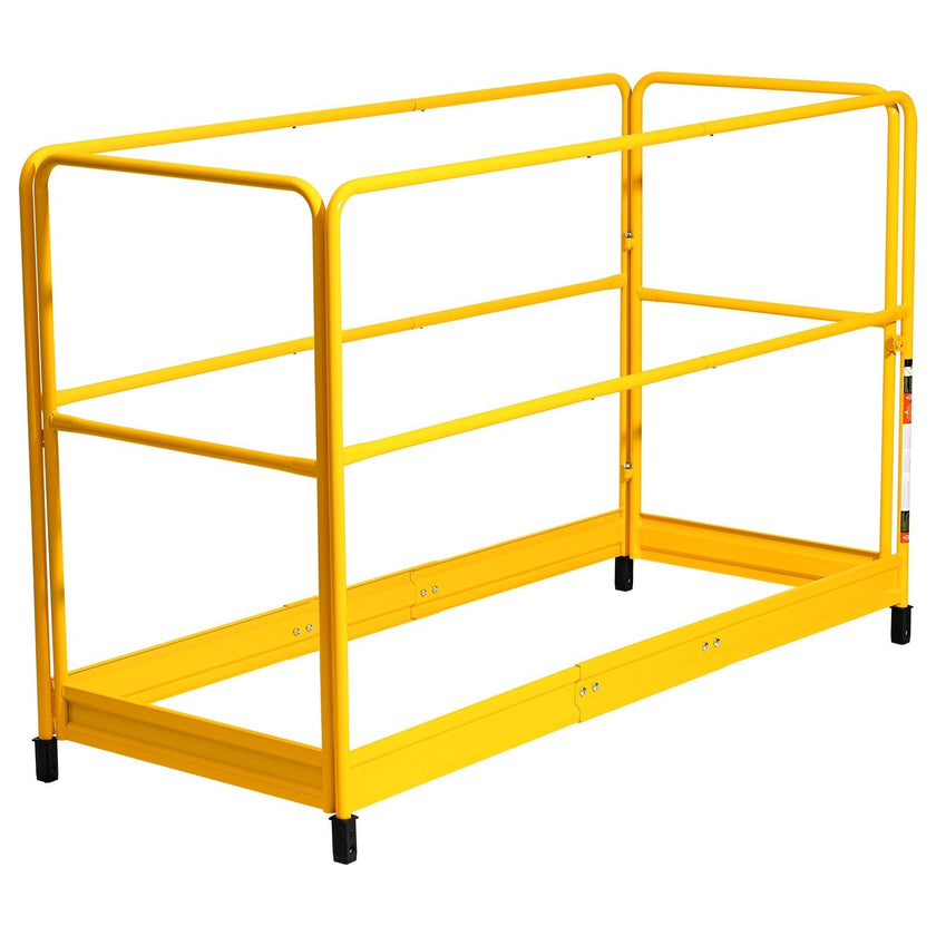 VEVOR 6ft Scaffolding Safety Guard Rail System For Baker Scaffolding Yellow