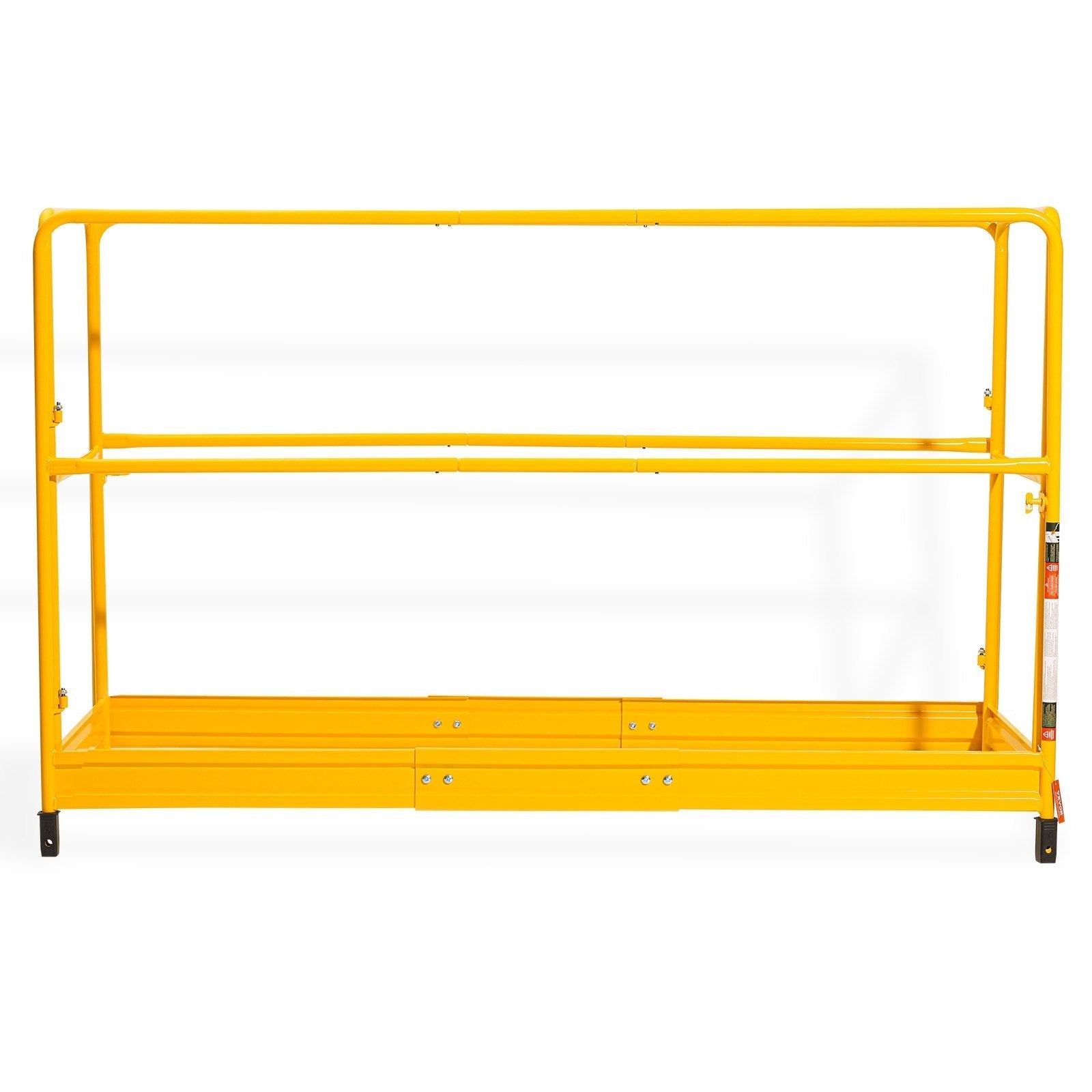 VEVOR 6ft Scaffolding Safety Guard Rail System For Baker Scaffolding Yellow