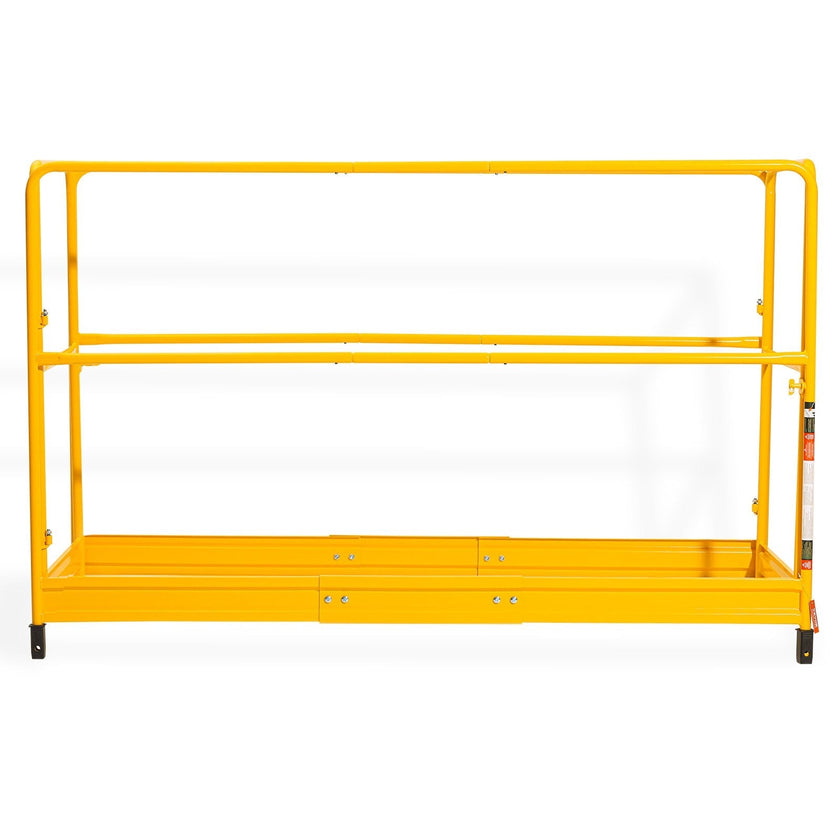 VEVOR 6ft Scaffolding Safety Guard Rail System For Baker Scaffolding Yellow