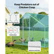 Large Walk-In Metal Chicken Coop with Waterproof Cover – 9.8 x 13.1 x 6.6 ft