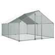 Large Walk-In Metal Chicken Coop with Waterproof Cover – 9.8 x 13.1 x 6.6 ft