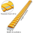 VEVOR Portable Speed Bump, 9.8 Ft Length, Speed Hump Rubber Reflective Speed Bumps for Asphalt?Concrete Gravel Driveway Roads Parking Lot and Used On Car, Truck, Bus, Trailer, Streets, Shopping Mall