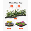 Galvanized Steel Landscape Edging – 40 ft x 6 in Metal Garden Border – Heavy Duty Bendable Lawn & Flower Bed Edging (Black)