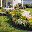 Galvanized Steel Landscape Edging – 40 ft x 6 in Metal Garden Border – Heavy Duty Bendable Lawn & Flower Bed Edging (Black)
