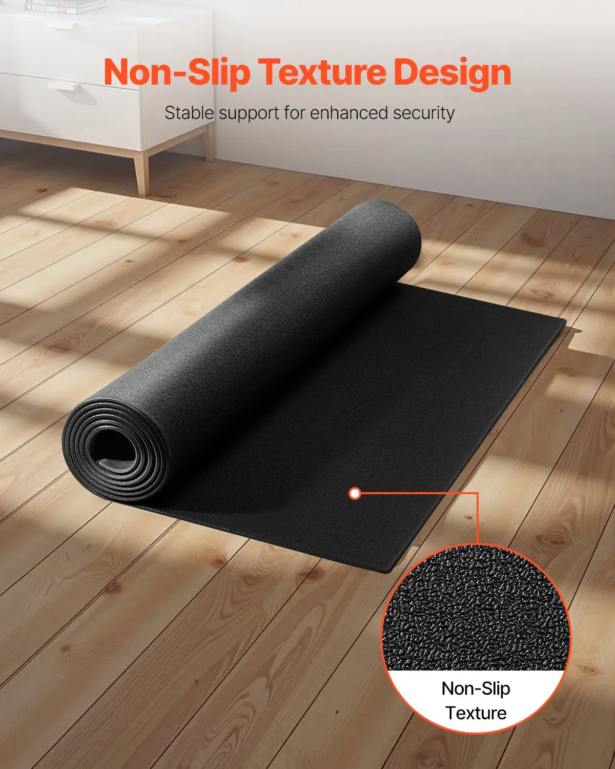 VEVOR Treadmill Mat for Carpet Floor 1/4