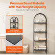 VEVOR Metal Bookshelf Rustic Bookshelf 4-Tier for Living room Bedroom & Office