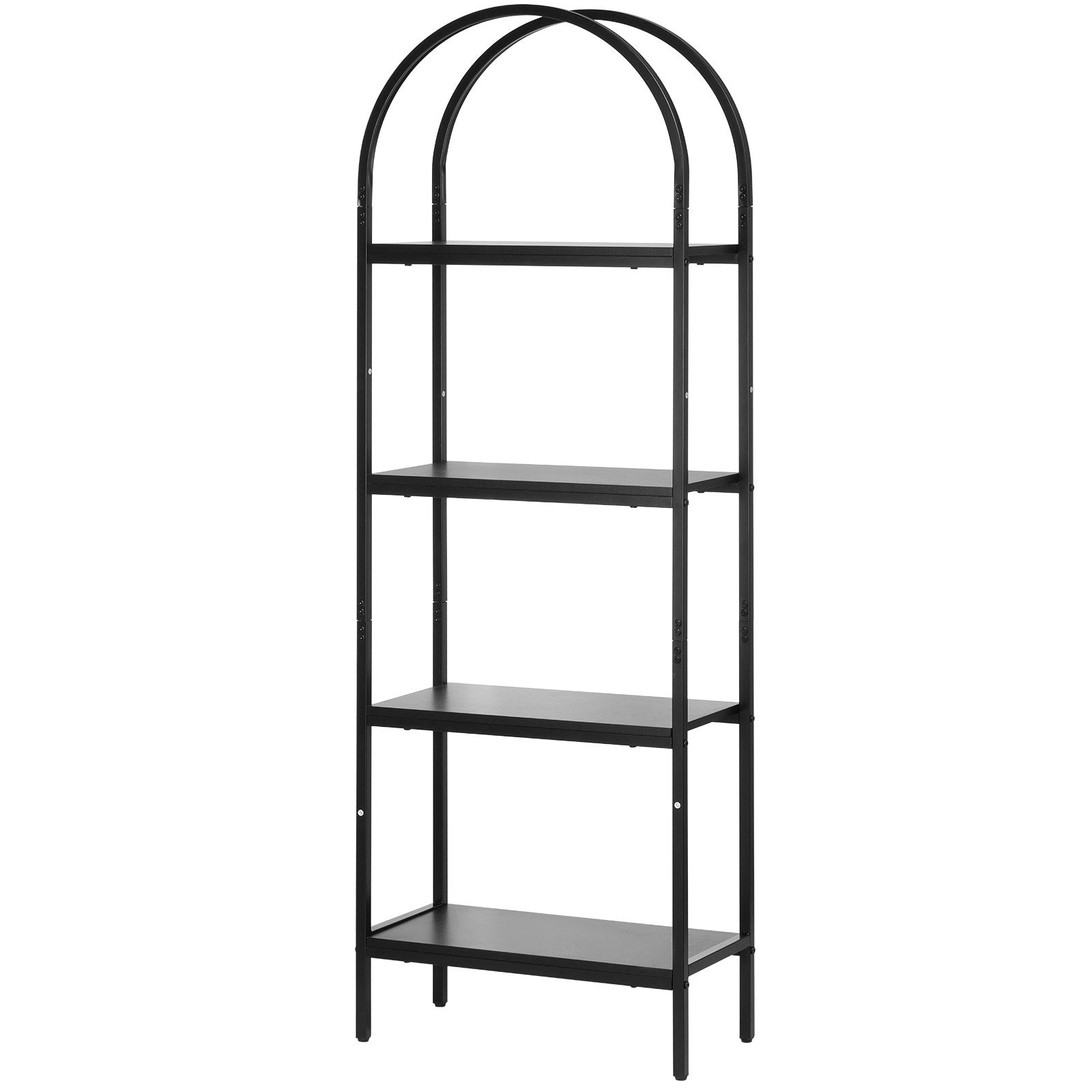 VEVOR Metal Bookshelf Rustic Bookshelf 4-Tier for Living room Bedroom & Office