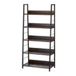 VEVOR Metal Bookshelf Rustic Bookcase 5-Tier for Living room Bedroom & Office