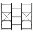 VEVOR Metal Bookshelf Rustic Bookshelf 11-Tier for Living room Bedroom & Office