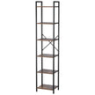 VEVOR Metal Bookshelf Rustic Bookshelf 6-Tier for Living room Bedroom & Office