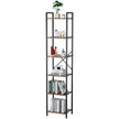 VEVOR Metal Bookshelf Rustic Bookshelf 6-Tier for Living room Bedroom & Office
