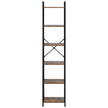 VEVOR Metal Bookshelf Rustic Bookshelf 6-Tier for Living room Bedroom & Office