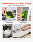VEVOR Vegetable Chopper Food Veggie Cutter 3 Blades Onion Slicer with Container