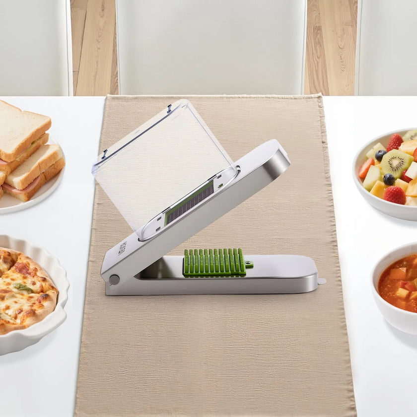 VEVOR Vegetable Chopper Food Veggie Cutter 3 Blades Onion Slicer with Container