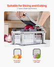 VEVOR Vegetable Chopper Mandoline Slicer All-in-1 Food Veggie Cutter 9 Blades