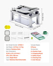 VEVOR Vegetable Chopper Mandoline Slicer All-in-1 Food Veggie Cutter 9 Blades