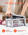 VEVOR Vegetable Chopper Mandoline Slicer All-in-1 Food Veggie Cutter 8 Blades