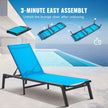 VEVOR Chaise Lounge Chair Outdoor Patio Lounge Chair with Adjustable 5-Position