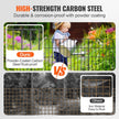 VEVOR Garden Fence, No Dig Fence 17''(H)x13''(L) Animal Barrier Fence, Underground Decorative Garden Fencing with 1.5 inch Spike Spacing, Metal Dog Fence for the Yard and Outdoor Patio, 19 Pack
