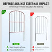 VEVOR Garden Fence, No Dig Fence 24''(H)x13''(L) Animal Barrier Fence, Underground Decorative Garden Fencing with 2 inch Spike Spacing, Metal Dog Fence for the Yard and Outdoor Patio, 28 Pack