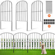 VEVOR Garden Fence, No Dig Fence 24''(H)x13''(L) Animal Barrier Fence, Underground Decorative Garden Fencing with 2 inch Spike Spacing, Metal Dog Fence for the Yard and Outdoor Patio, 28 Pack