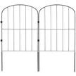 VEVOR Garden Fence, No Dig Fence 24''(H)x13''(L) Animal Barrier Fence, Underground Decorative Garden Fencing with 2 inch Spike Spacing, Metal Dog Fence for the Yard and Outdoor Patio, 28 Pack