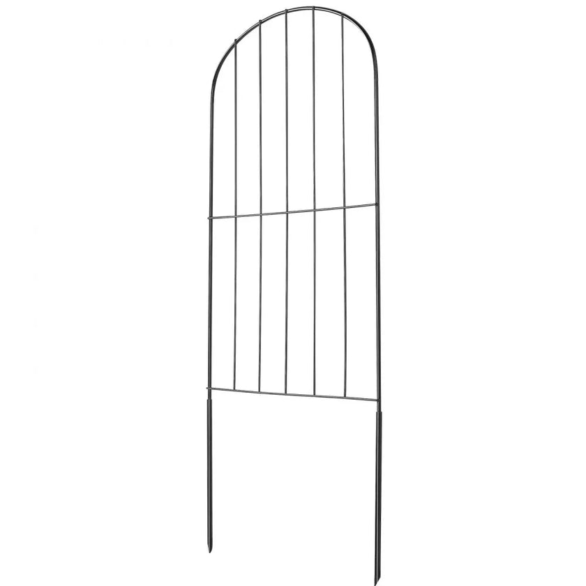 VEVOR Garden Fence, No Dig Fence 24''(H)x13''(L) Animal Barrier Fence, Underground Decorative Garden Fencing with 2 inch Spike Spacing, Metal Dog Fence for the Yard and Outdoor Patio, 28 Pack