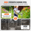 VEVOR Garden Fence, No Dig Fence 24''(H)x13''(L) Animal Barrier Fence, Underground Decorative Garden Fencing with 2 inch Spike Spacing, Metal Dog Fence for the Yard and Outdoor Patio, 10 Pack
