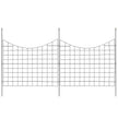 VEVOR Garden Fence, 36.6''(H)x29.5''(L) Animal Barrier Fence, Underground Decorative Garden Fencing with 2.5 inch Spike Spacing, Metal Dog Fence for the Yard and Outdoor Patio, 5 Pack
