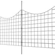 VEVOR Garden Fence, 36.6''(H)x29.5''(L) Animal Barrier Fence, Underground Decorative Garden Fencing with 2.5 inch Spike Spacing, Metal Dog Fence for the Yard and Outdoor Patio, 5 Pack