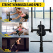 VEVOR Fitness Sled Black 44 x 30.5 x 36inch Weight Training Sled Premium Iron with Black Powder Coat Speed Training Sled for Athletic Exercise and Speed Improvement
