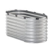 VEVOR Metal Raised Garden Bed 4x2x2 ft Outdoor Galvanized Planter Box Silver