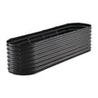 VEVOR Metal Raised Garden Bed 8x2x2 ft Outdoor Galvanized Planter Box Dark Gray