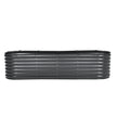VEVOR Metal Raised Garden Bed 8x2x2 ft Outdoor Galvanized Planter Box Dark Gray
