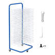 VEVOR Art Drying Rack 25 Removable Shelves Paint Drying Rack With Wheels Blue