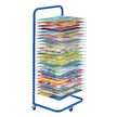 VEVOR Art Drying Rack 25 Removable Shelves Paint Drying Rack With Wheels Blue