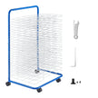 VEVOR Art Drying Rack 25 Removable Shelves Paint Drying Rack With 4 Wheels Blue