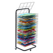 VEVOR Art Drying Rack 25 Removable Shelves Paint Drying Rack With Wheels Black