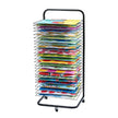 VEVOR Art Drying Rack 25 Removable Shelves Paint Drying Rack With Wheels Black