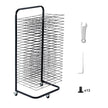 VEVOR Art Drying Rack 25 Removable Shelves Paint Drying Rack With Wheels Black