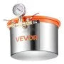 VEVOR 1.5 Gallon Stainless Steel Vacuum Chamber with Tempered Glass Lid for Resin Casting & Degassing
