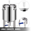 VEVOR 7 Gallon Home Brewing Chronical Fermenter Stainless Steel Brew Bucket Fermenter with Conical Base