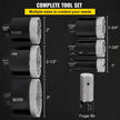 VEVOR Diamond Drill Bits 6/8/10/13/19/25/32/51 mm Diamond Hole Saw Brazed Tile 0.59in Segment Finger Bit SDS Tile Hole Saw Kit with a Blade for Tile Ceramic Porcelain Marbl 5/8\