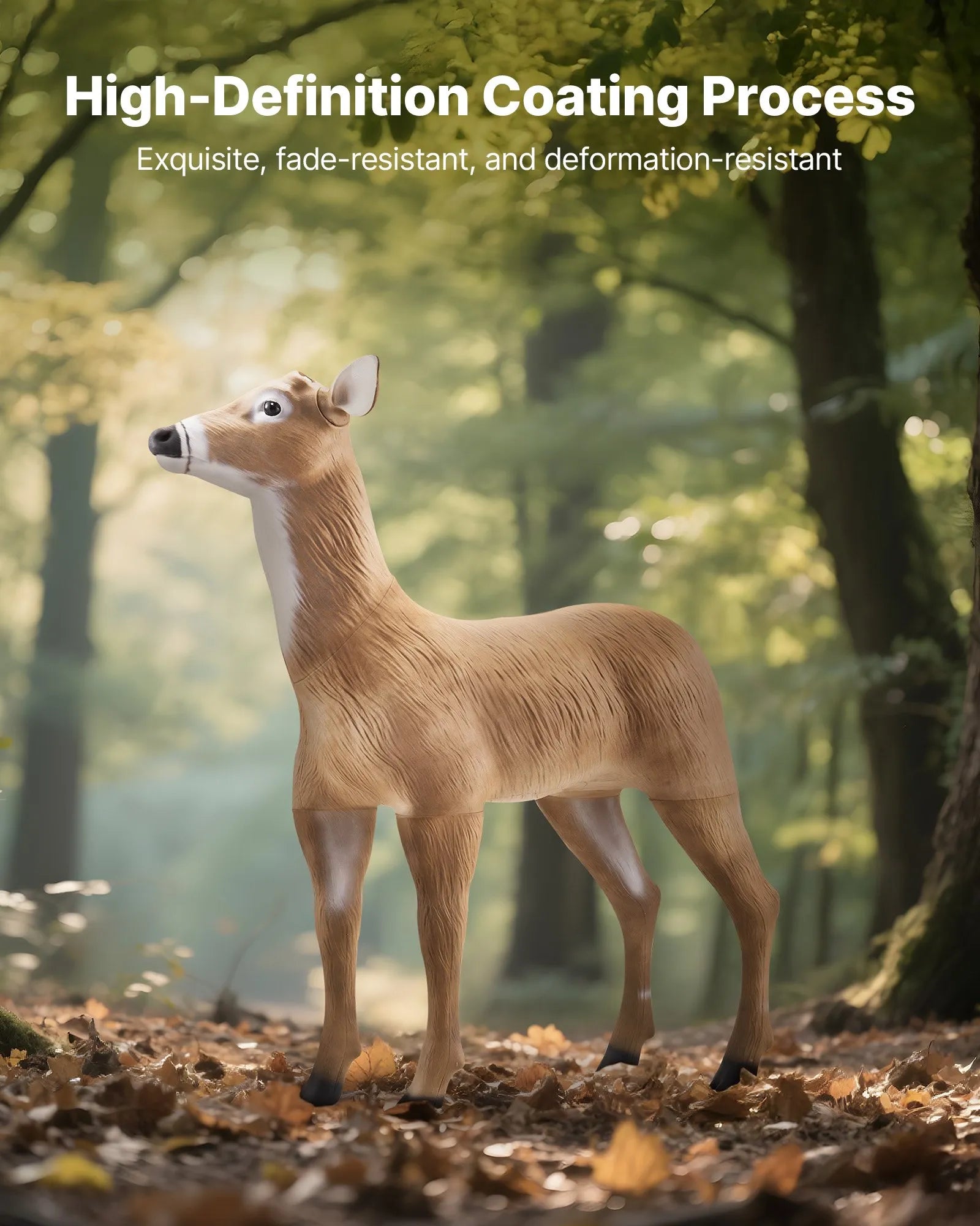 VEVOR Deer Decoy Outdoor Realistic Doe Decoys for Hunting Foldable Legs 1-Pack